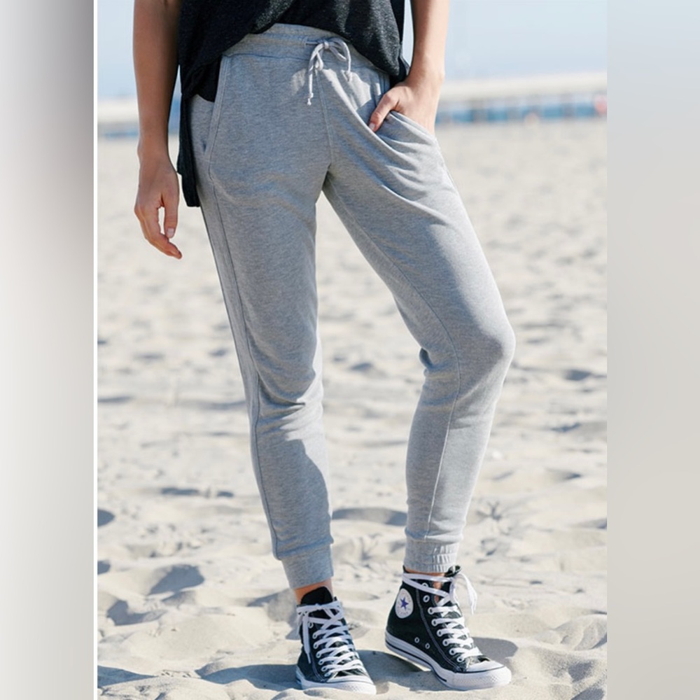 NWOT Free People Heather Gray Drawstring Jogger Pants